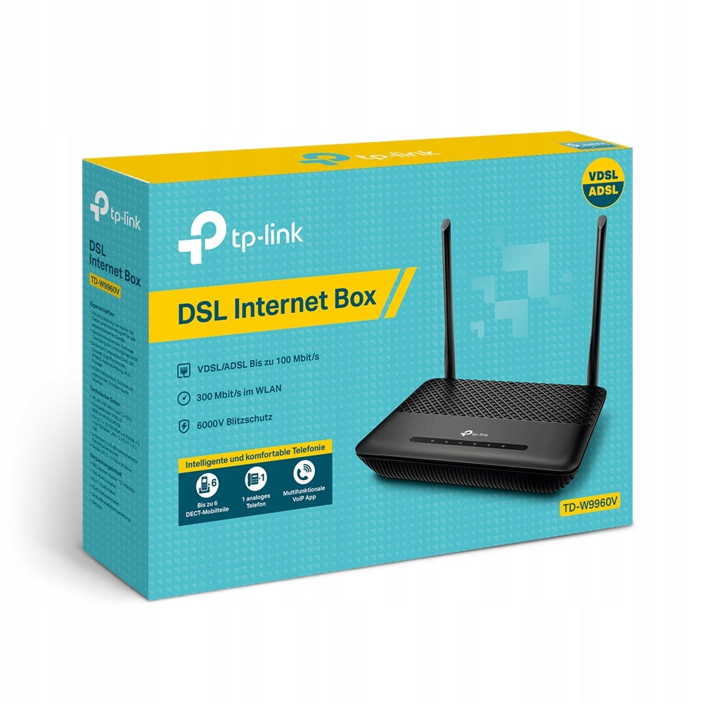WIRELESS ROUTER MODEM TP-LINK TD-W9960v VDSL/ADSL Manufacturer TP-Link