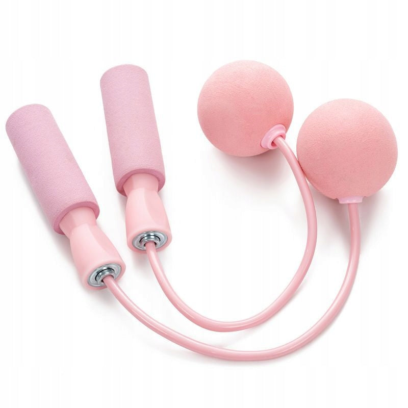 WIRELESS SKIPPING ROPE WITHOUT ROPE WITH BALLS CARDIO FITNESS TRAINING ROSE V Color blue