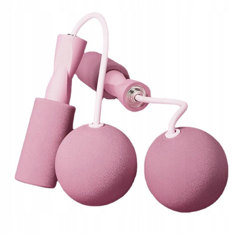WIRELESS SKIPPING ROPE WITHOUT ROPE WITH BALLS CARDIO FITNESS TRAINING ROSE V