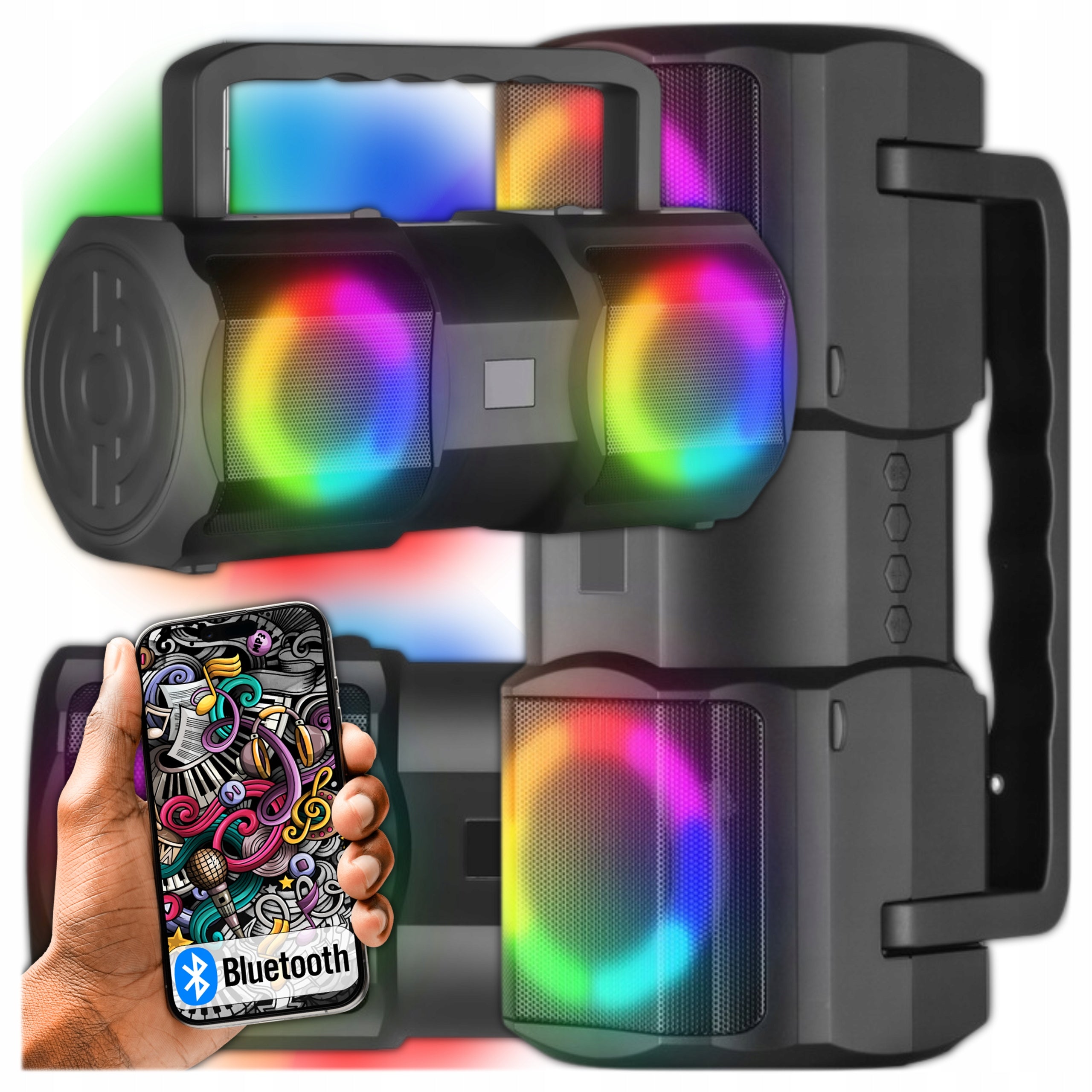 WIRELESS SPEAKER BLUETOOTH BOOMBOX PORTABLE SPEAKER 1200W COLUMN
