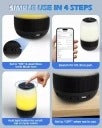 WIRELESS SPEAKER BT BLUETOOTH - LED - 5W - NIGHT LIGHT Brand no brand