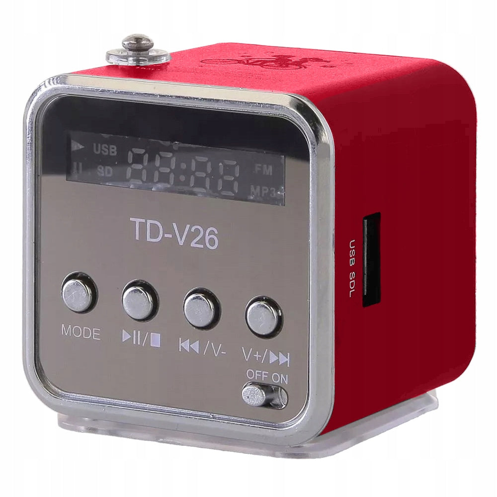WIRELESS SPEAKER PORTABLE MINI RADIO FM LED BLUETOOTH MOBILE MICROSD