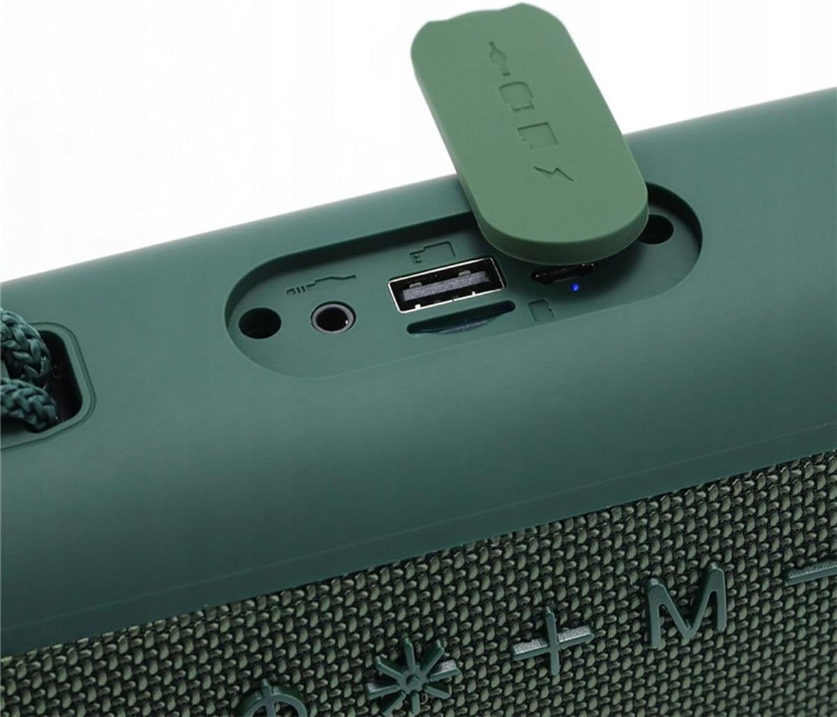 WIRELESS SPEAKER T&G TG375 BASS RADIO BLUETOOTH LED MICROPHONE GREEN Packaging status original