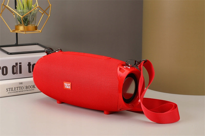 WIRELESS SPEAKER T&G TG534 BASS RADIO BLUETOOTH MICROPHONE RED Packaging status original