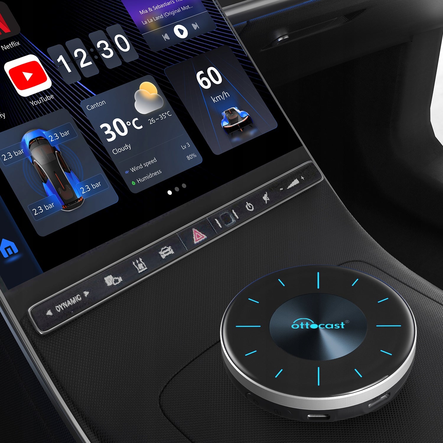 WIRELESS TRANSMITTER OTTOCAST P3 8/128 GB ANDROID AUTO CARPLAY SIM LTE Manufacturer code P3