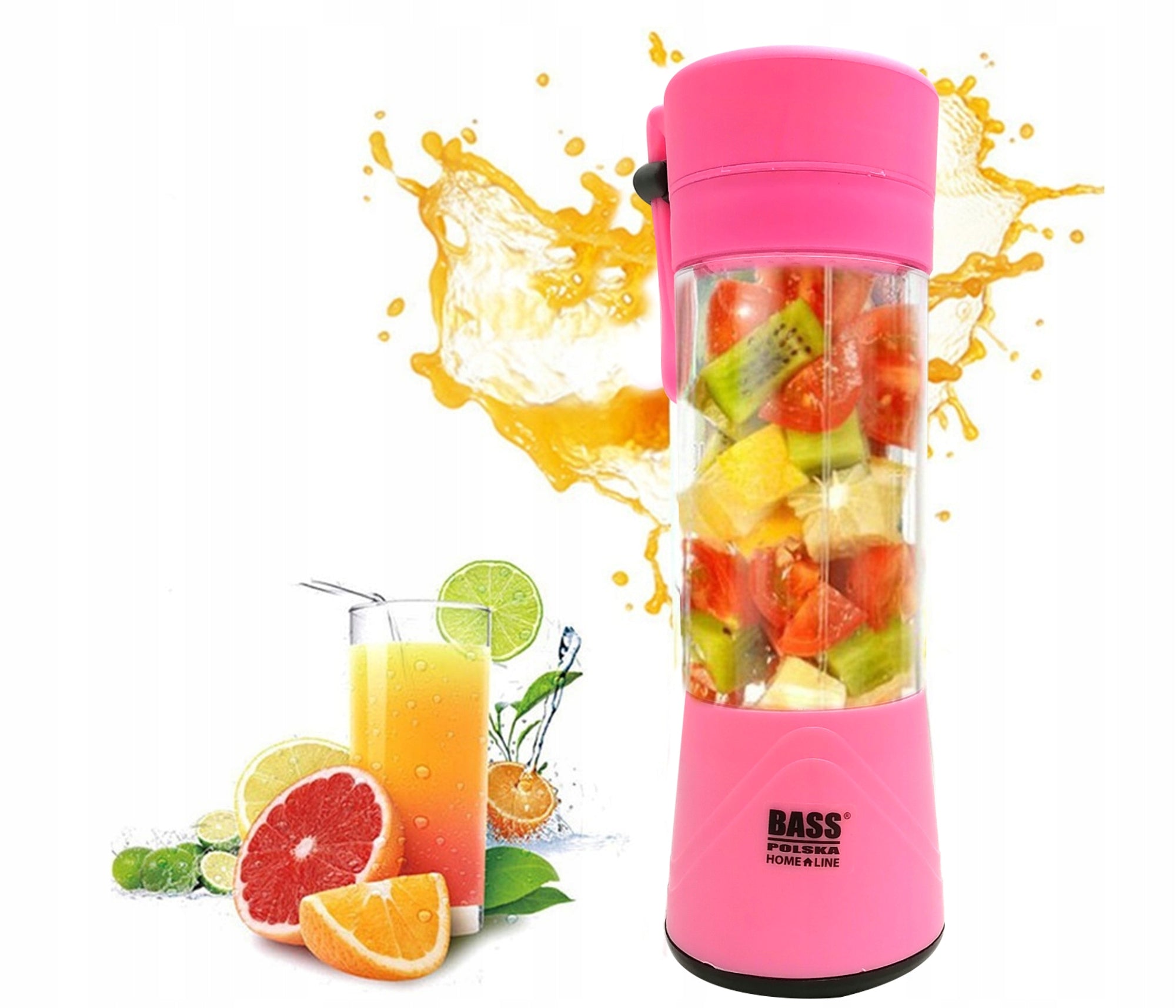 WIRELESS USB Hand Blender Pink 25W