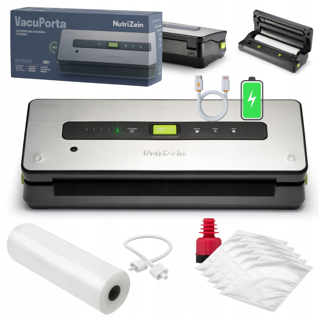 WIRELESS Vacuum welding machine NutriZein NZVS6005C VacuPorta 6in1 aku.