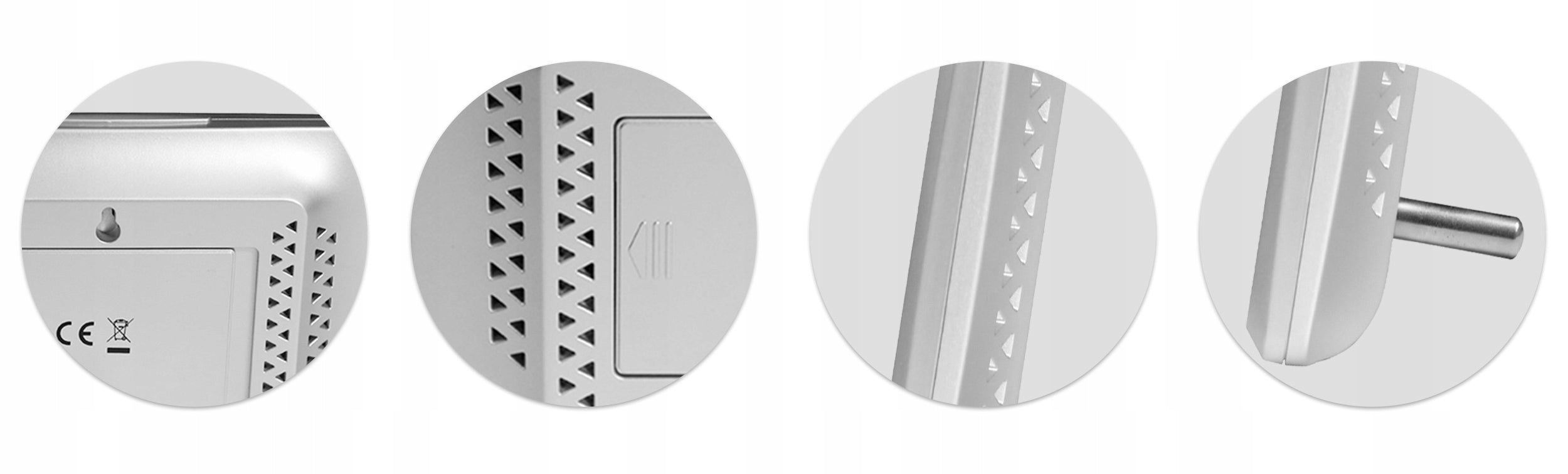 WIRELESS WEATHER STATION WEATHER HYGROMETER + SENSOR Material metal glass synthetic material