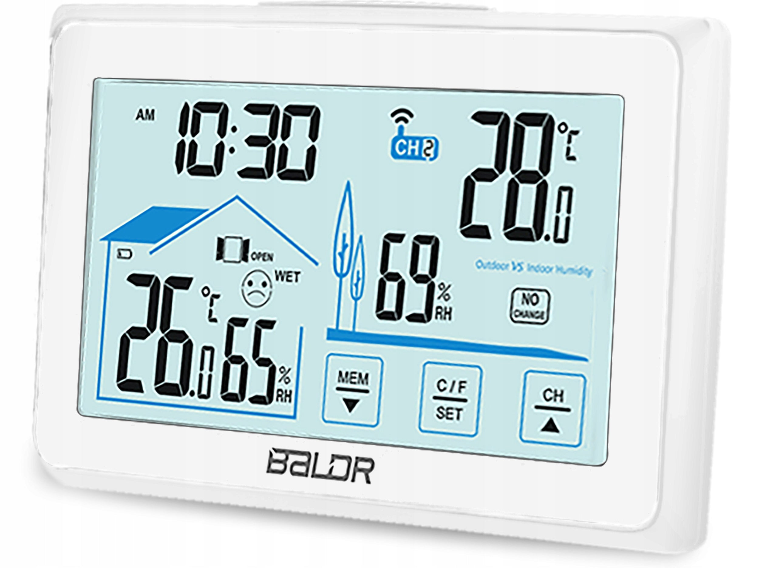 WIRELESS WEATHER STATION WEATHER HYGROMETER + SENSOR Packaging status original