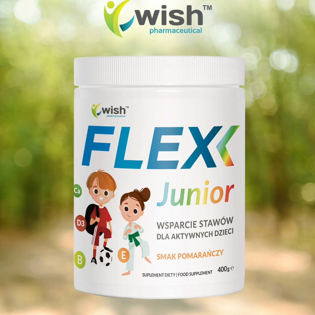 WISH FLEX JUNIOR Collagen Orange Joints Calcium Bone Magnesium Vitamins 400 g Manufacturer code 5903351714341