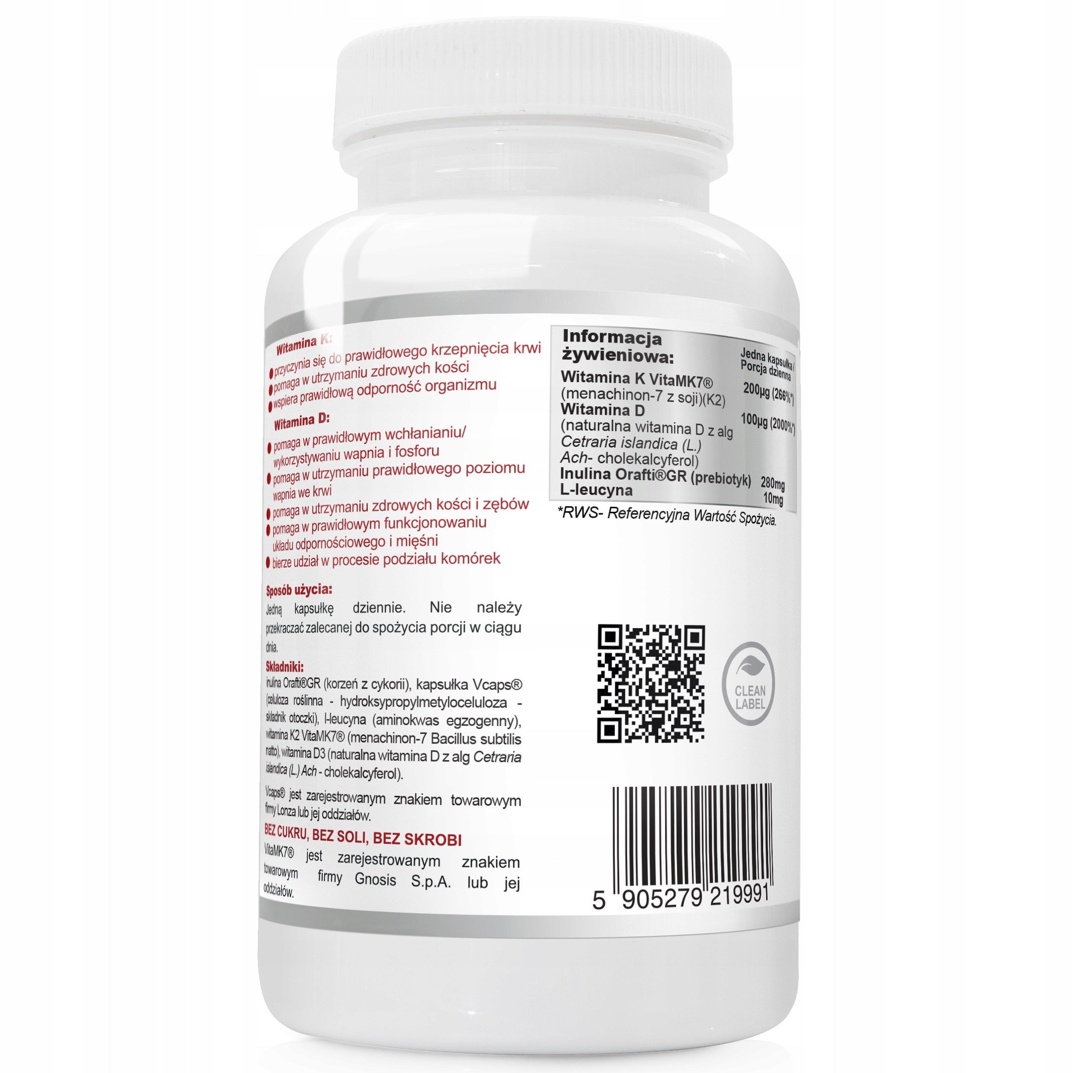 WISH Vitamin K2 200 ug + D3 2000 IU 120 capsules Medical device no