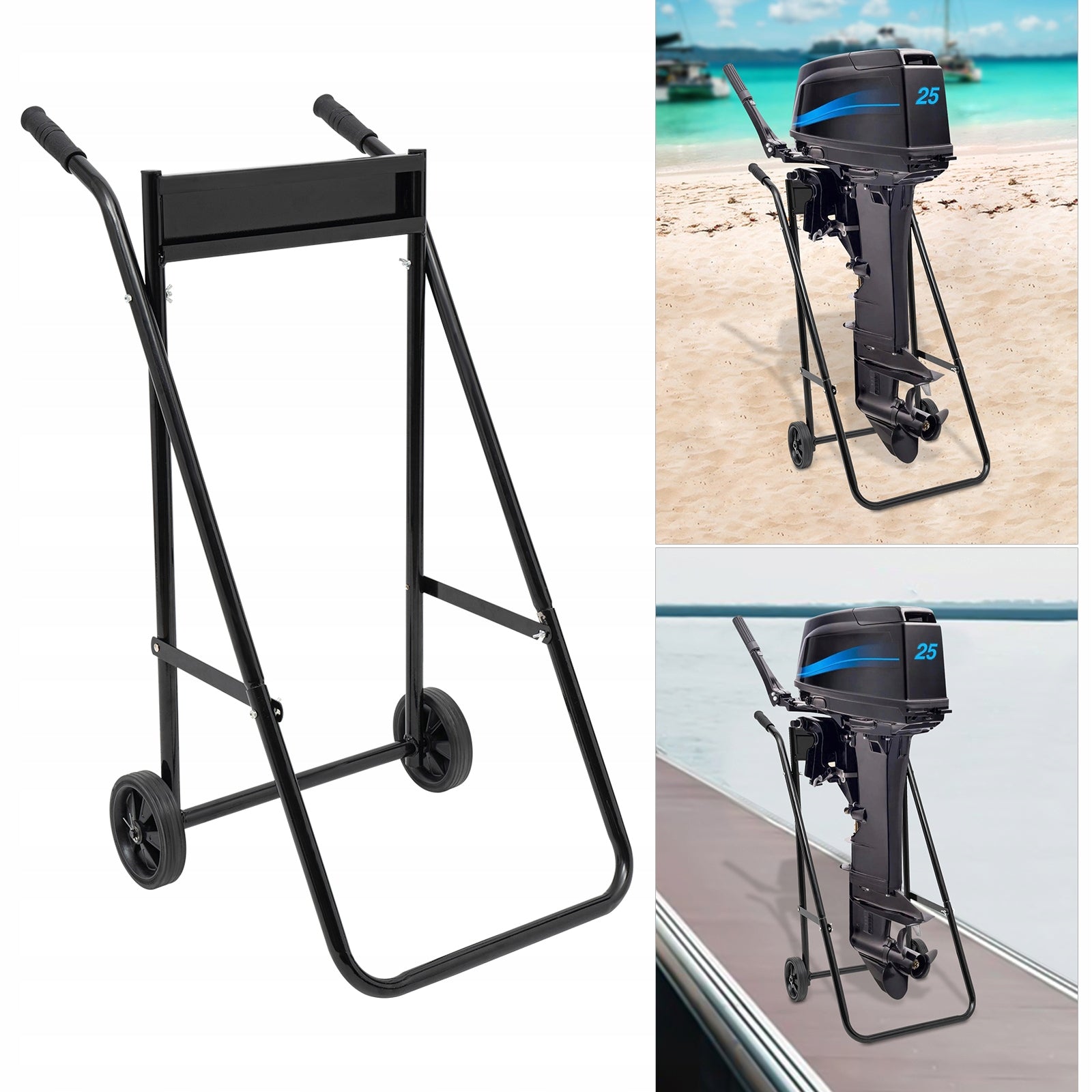 WITHIN 30 HORSEPOWER OUTBOARD BOAT MOTOR CART, MULTI PURPOSED ENGINE STAND Manufacturer code 743169240923