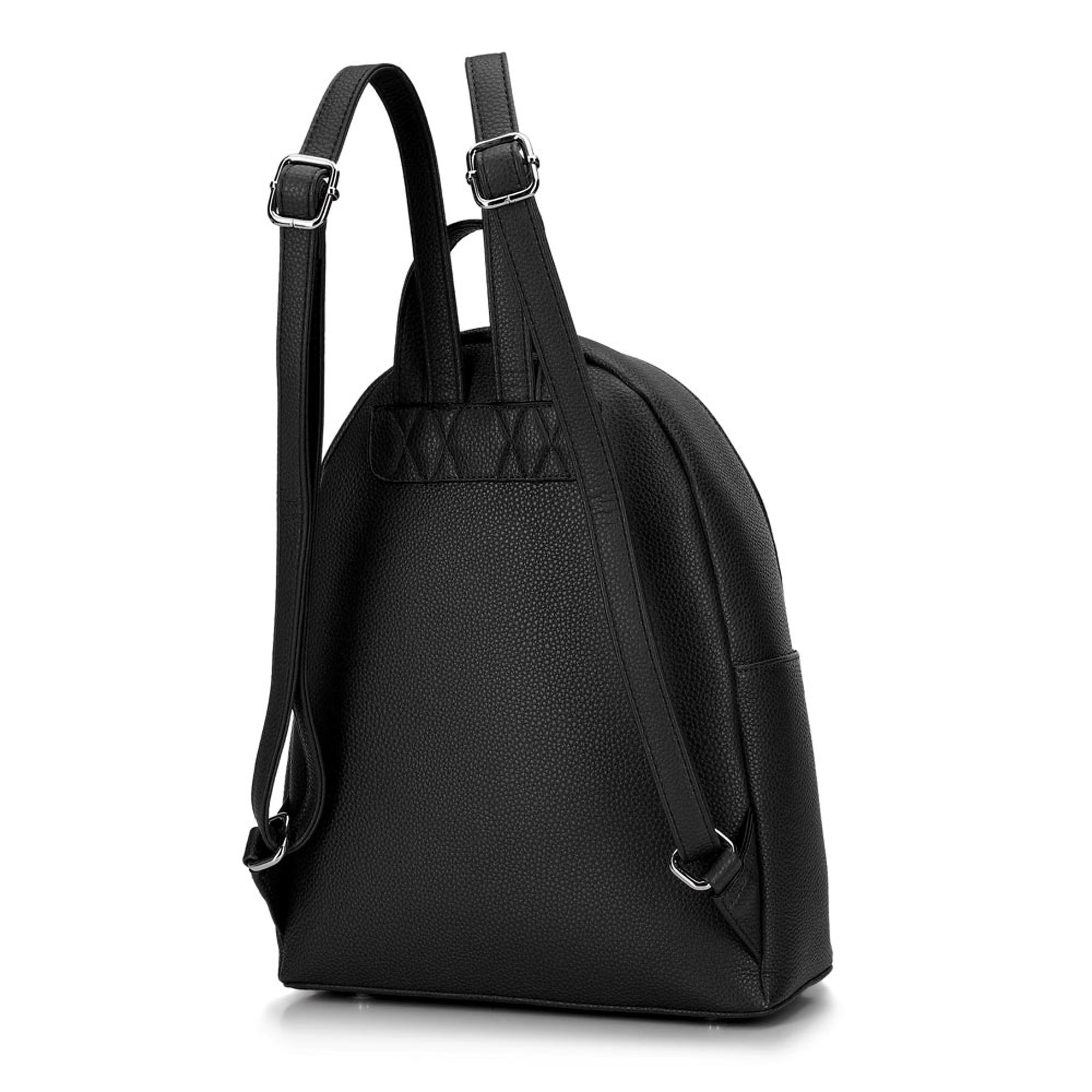 WITTCHEN WOMEN'S BACKPACK 29-4Y-003-B1 BLACK URBAN ECO LEATHER Packaging status original