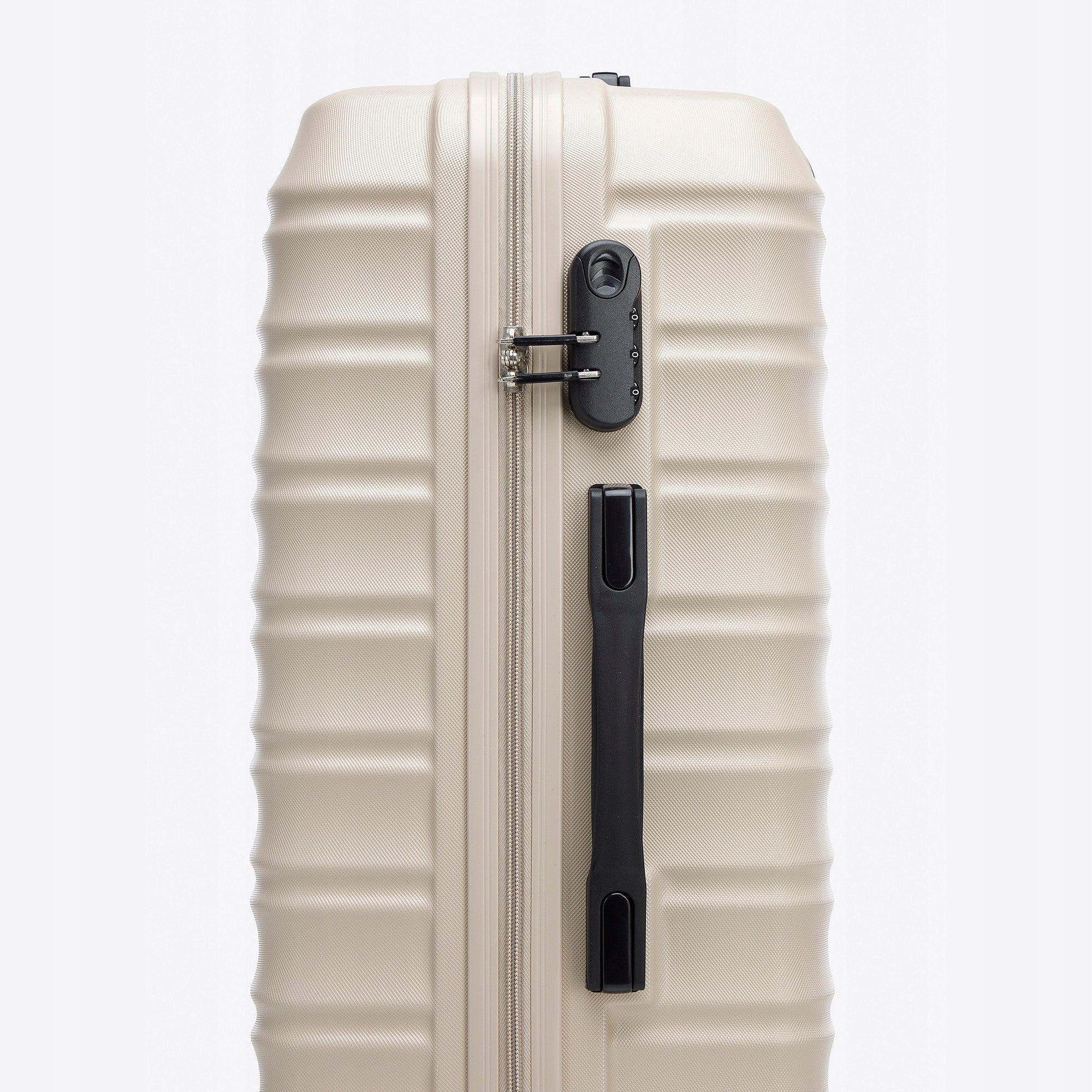 WITTCHEN large suitcase made of ABS beige Additional features on four wheels