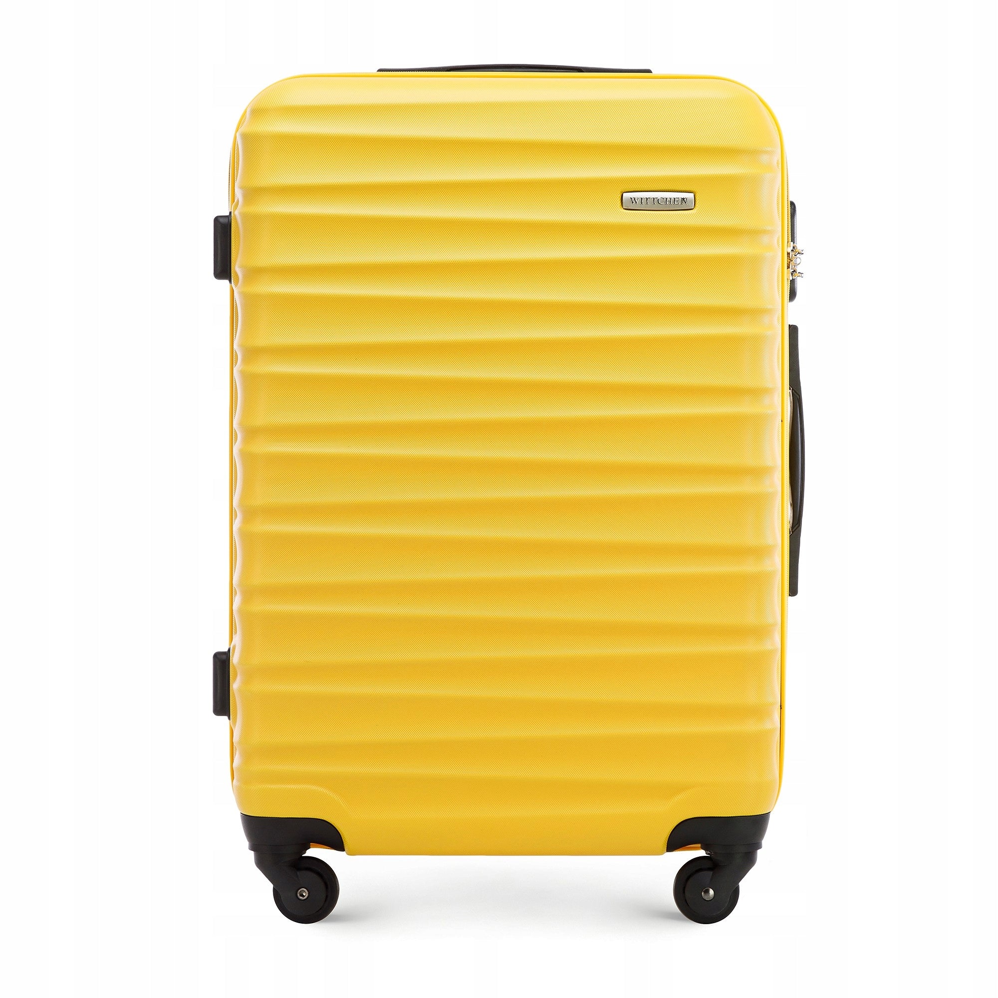 WITTCHEN medium ABS suitcase ribbed yellow Brand WITTCHEN