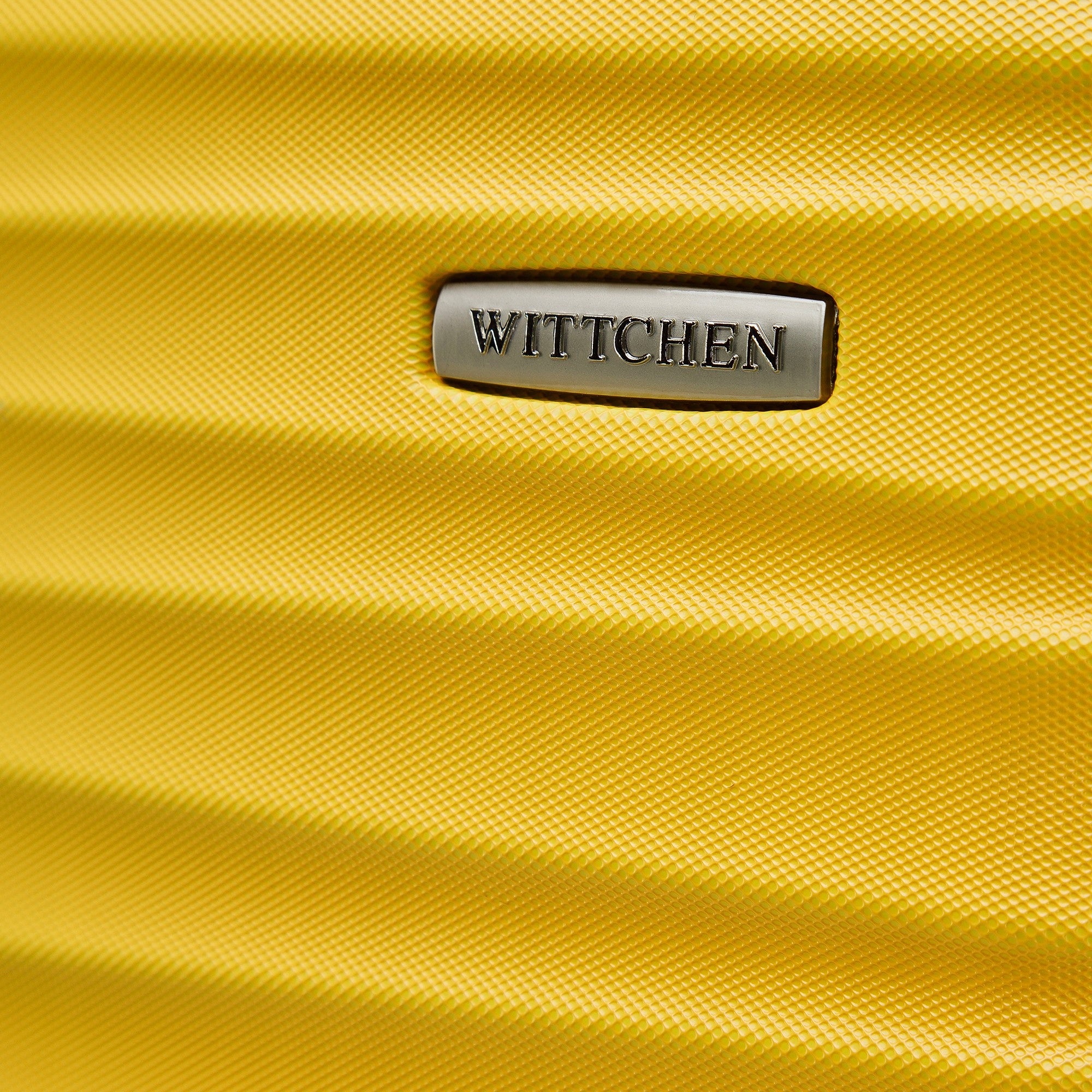 WITTCHEN medium ABS suitcase ribbed yellow Kind hard