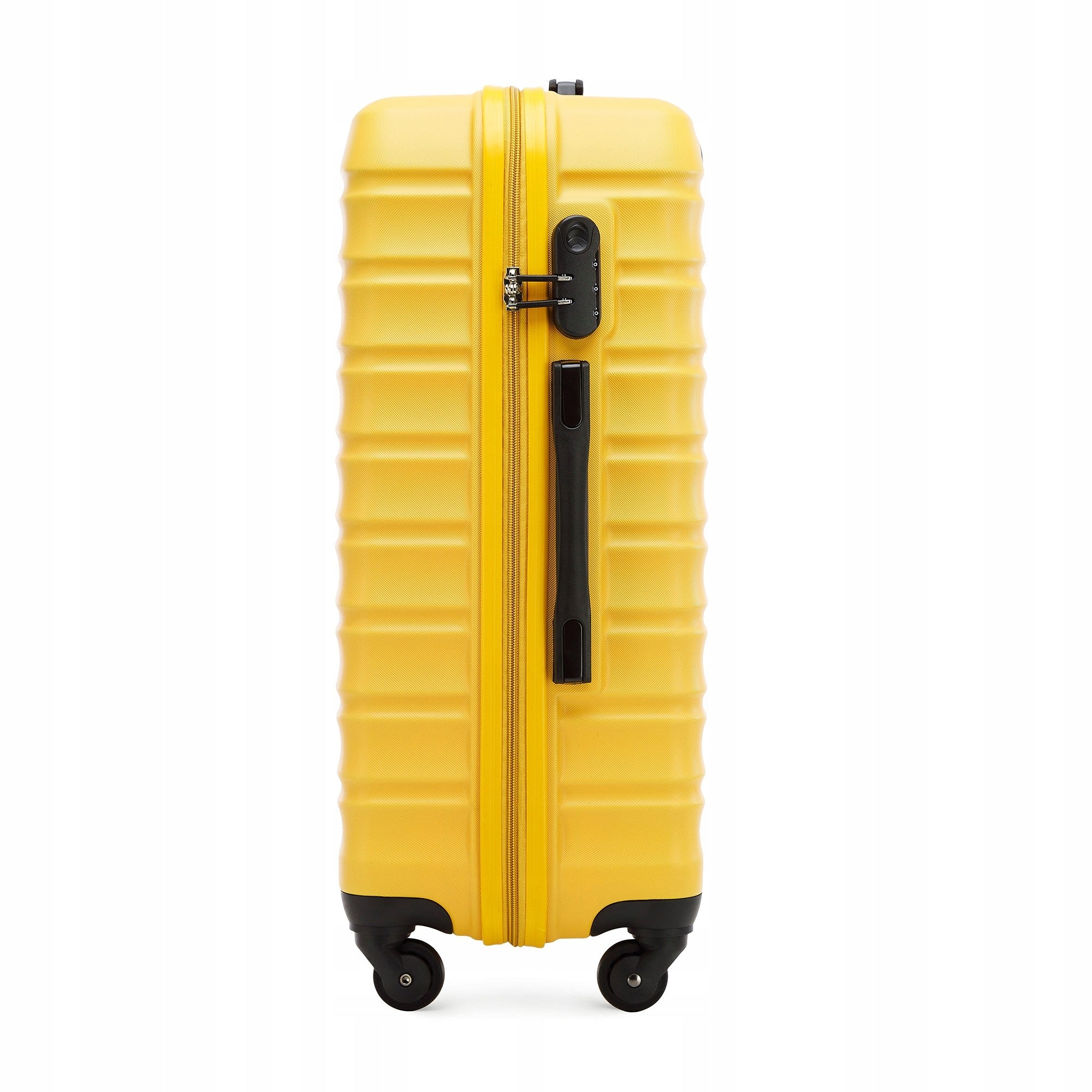 WITTCHEN medium ABS suitcase ribbed yellow