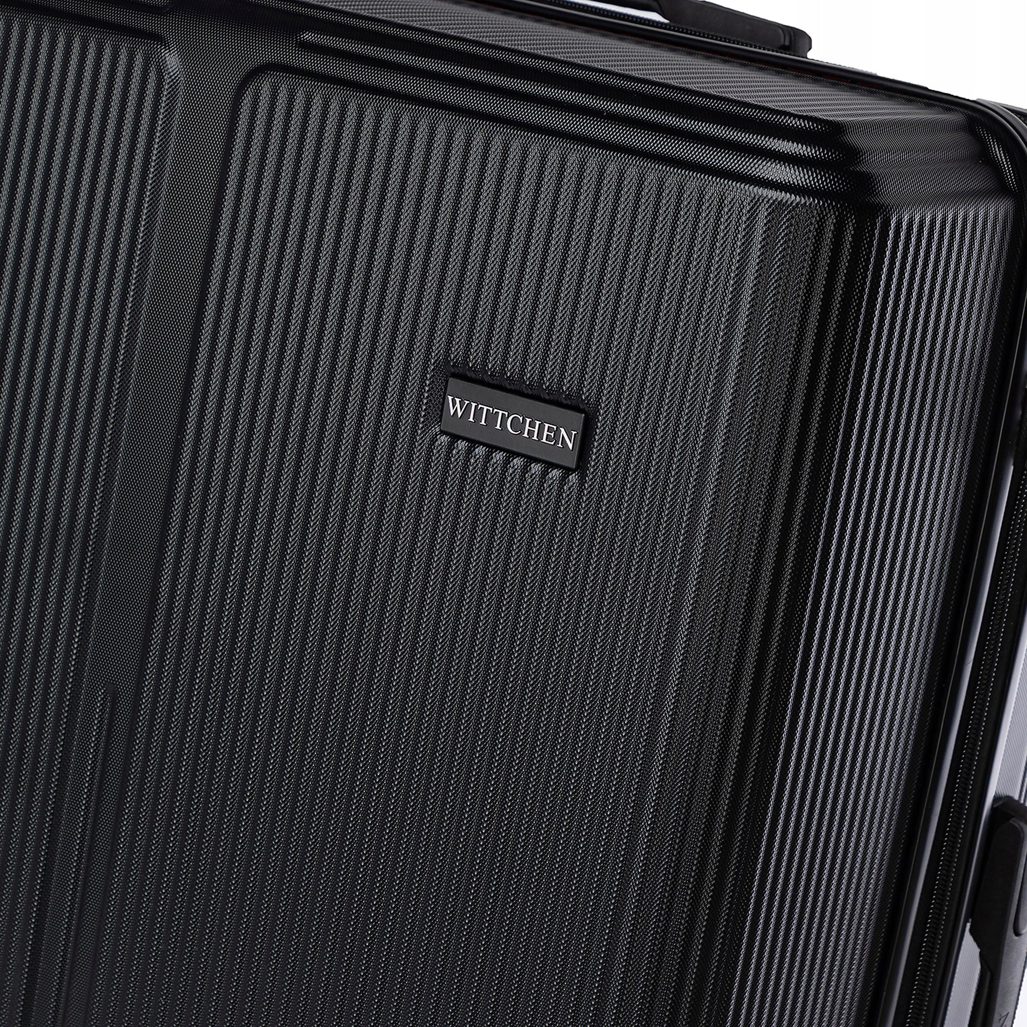 WITTCHEN small suitcase made of ABS with small stripes black Dimensions cabin