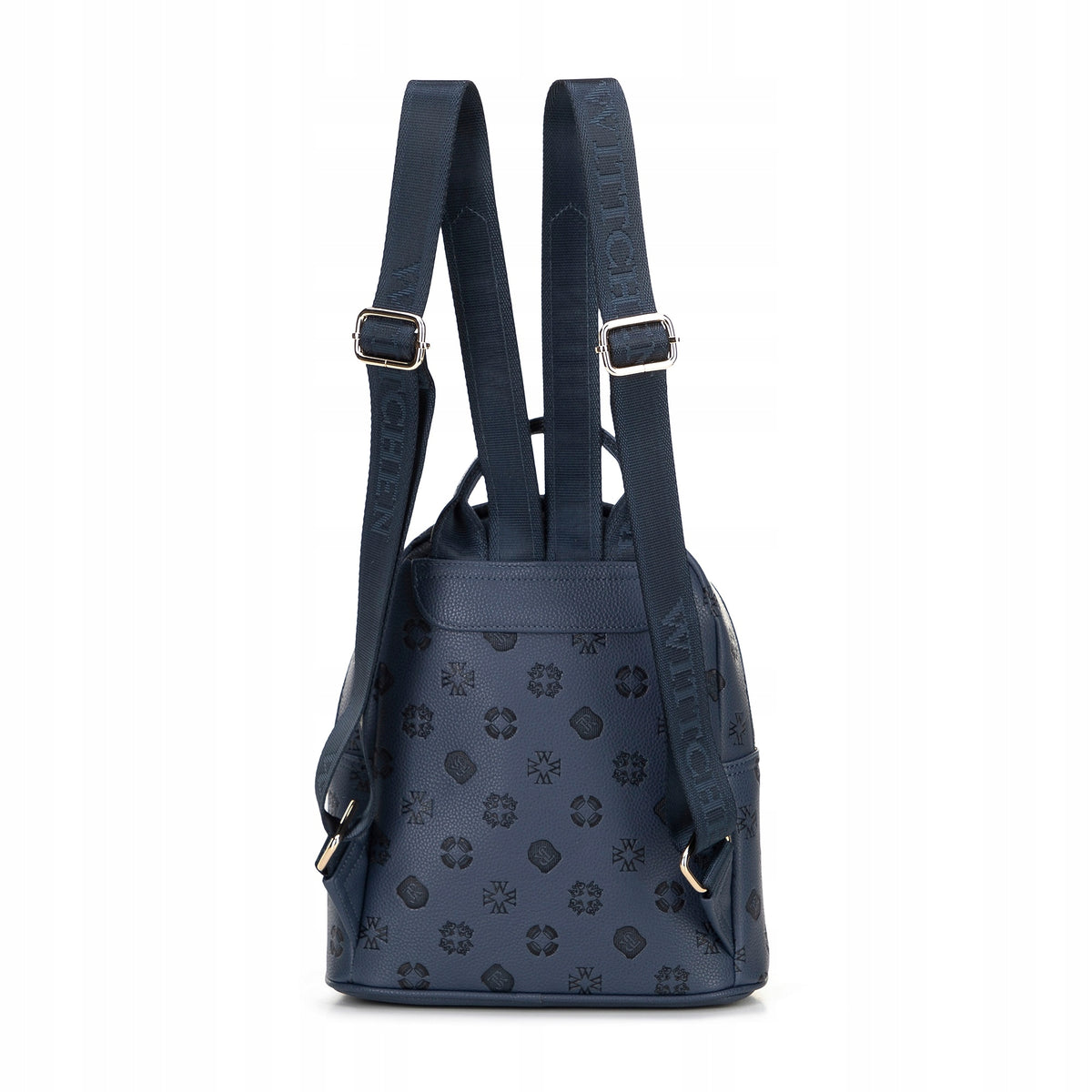 WITTCHEN women's imitation leather backpack navy blue Main pattern plain
