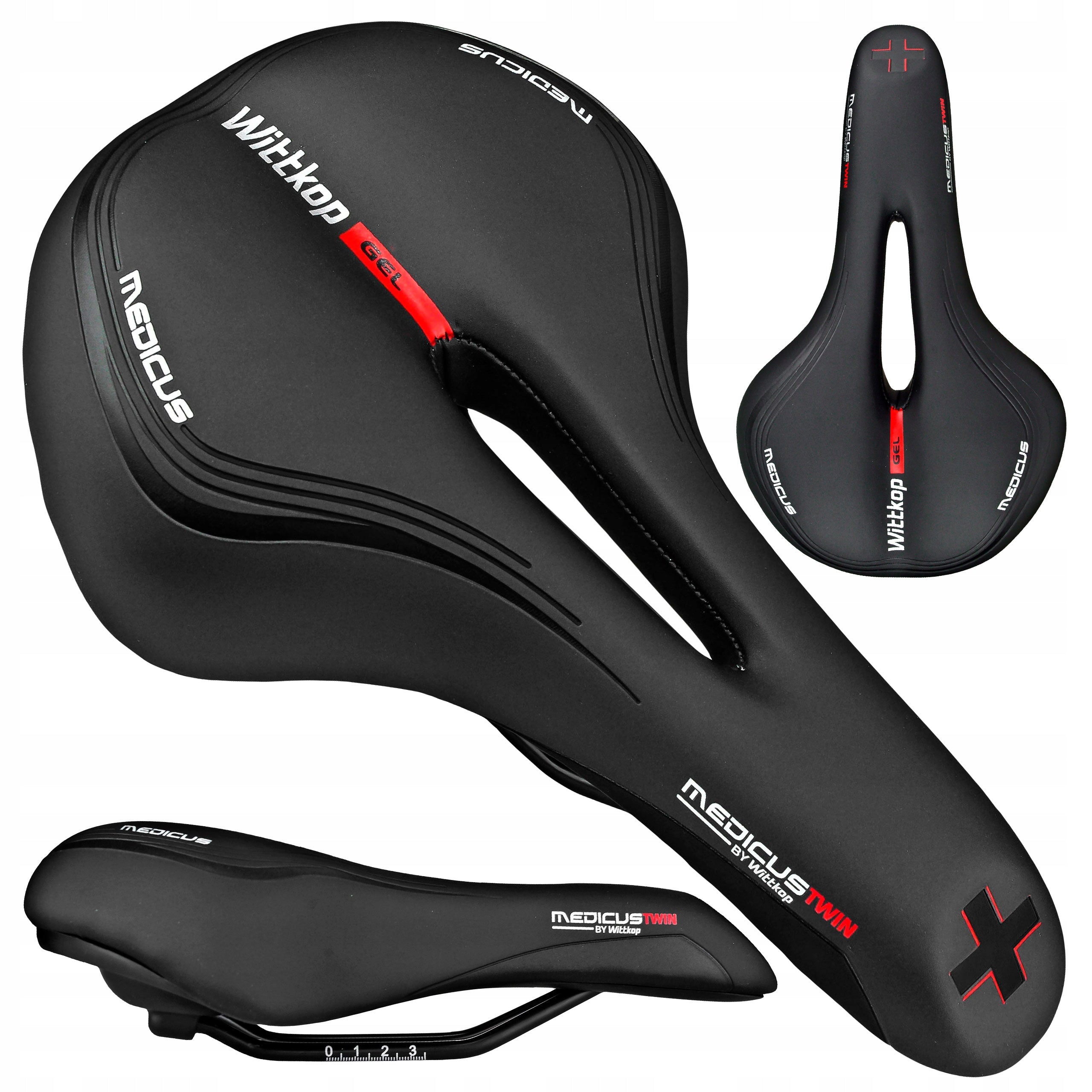 WITTKOP MEDICUS TWIN 1.0 GEL TREKKING BICYCLE SADDLE SOFT