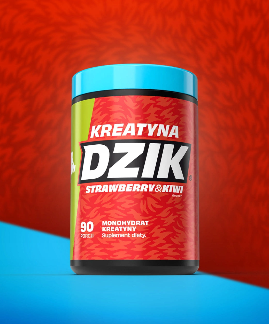 WK DZIK KERATIN MONOHYDRATE CREATINE Strawberry-kiwi 369 g Expiration date not specified
