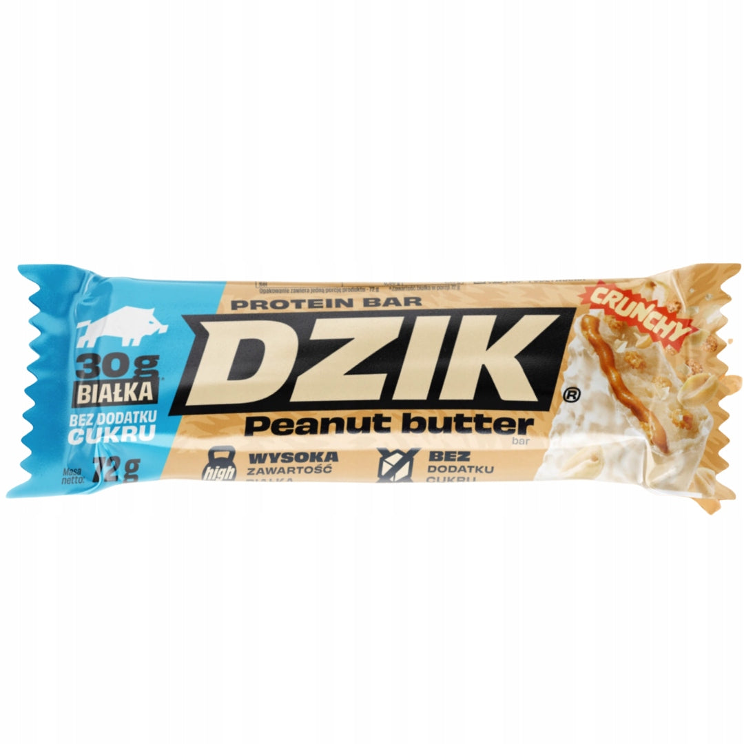 WK Dzik - Protein bar peanut butter without sugar - 72 g
