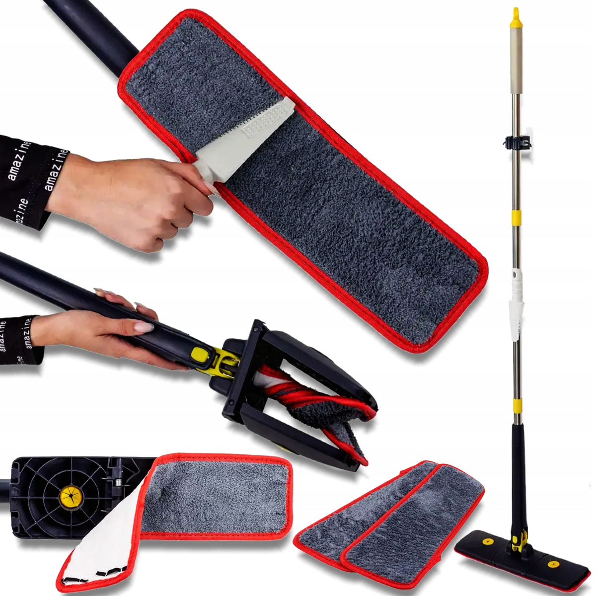 WMC FLOOR Mop SQUEEZED BUTTERFLY + 2 OVERLAYS