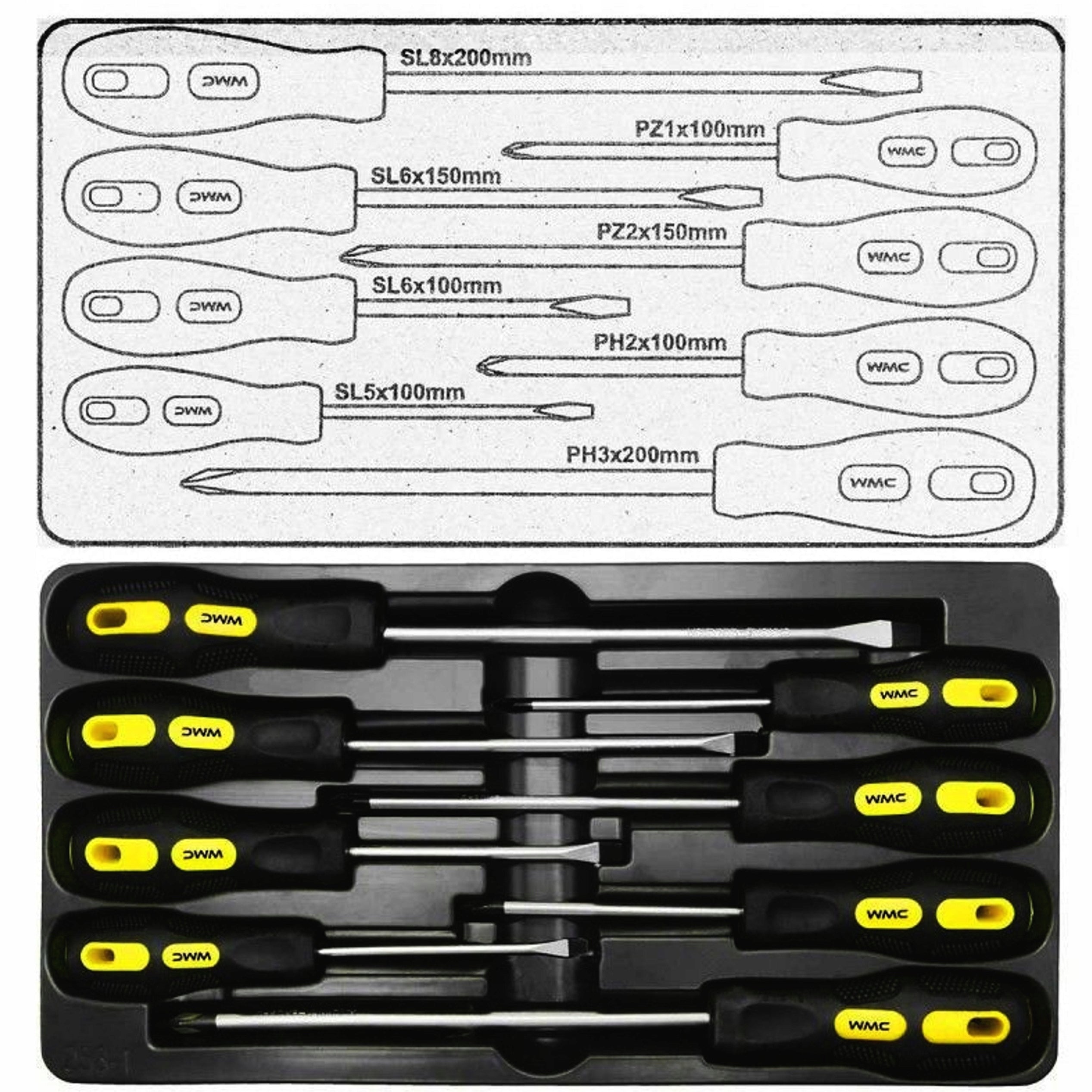 WMC Large TOOL SET 257 ELEMENTS WRENCHES CAPS ratchet SCREWDRIVERS EAN (GTIN) 5905101398948