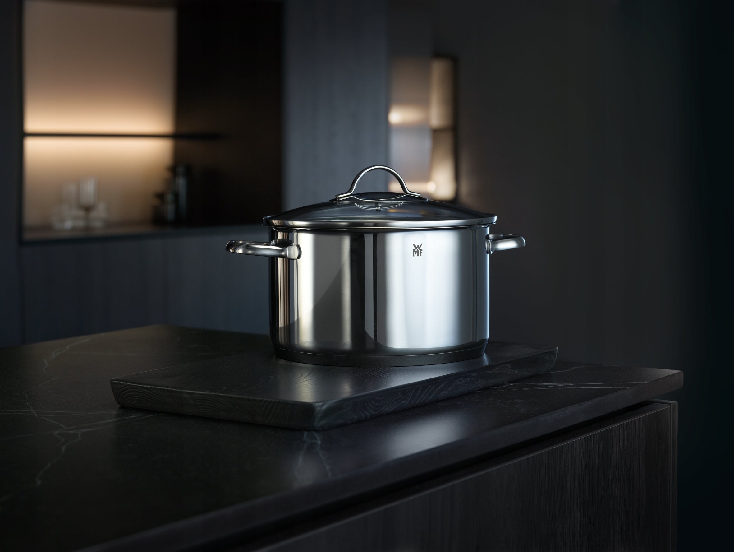 WMF Pot set with lids Provence Plus 9el induction steel gas Color silver