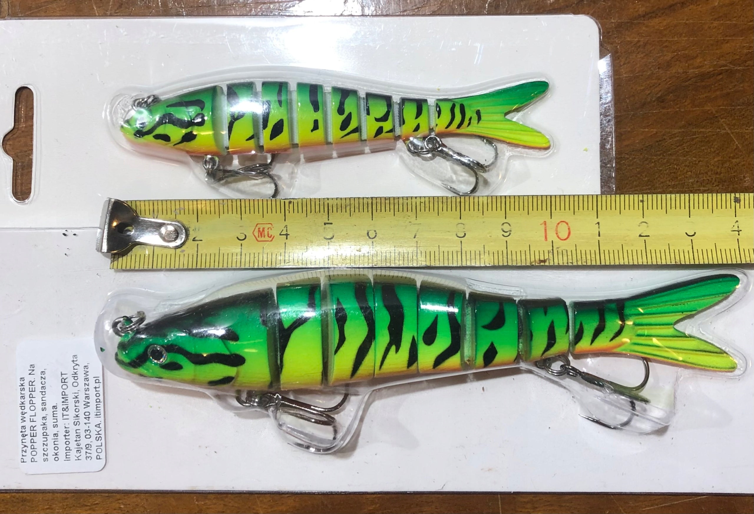 WOBBLER BROKEN F146 GREEN REALISTIC LURE FOR PIKES/SANDERS Number of pieces 1 pcs