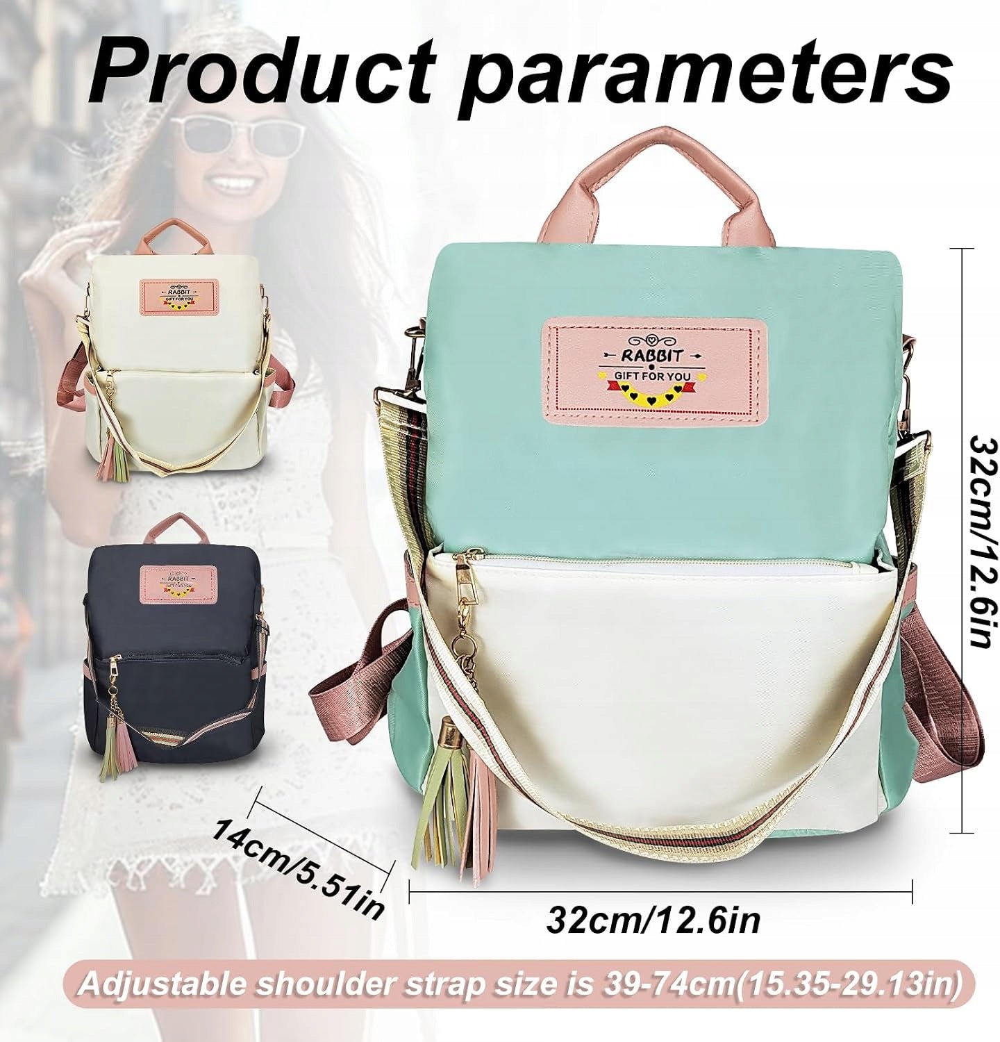 WOMEN'S BACKPACK ANTI-THEFT WATERPROOF LARGE TRAVEL Brand no brand