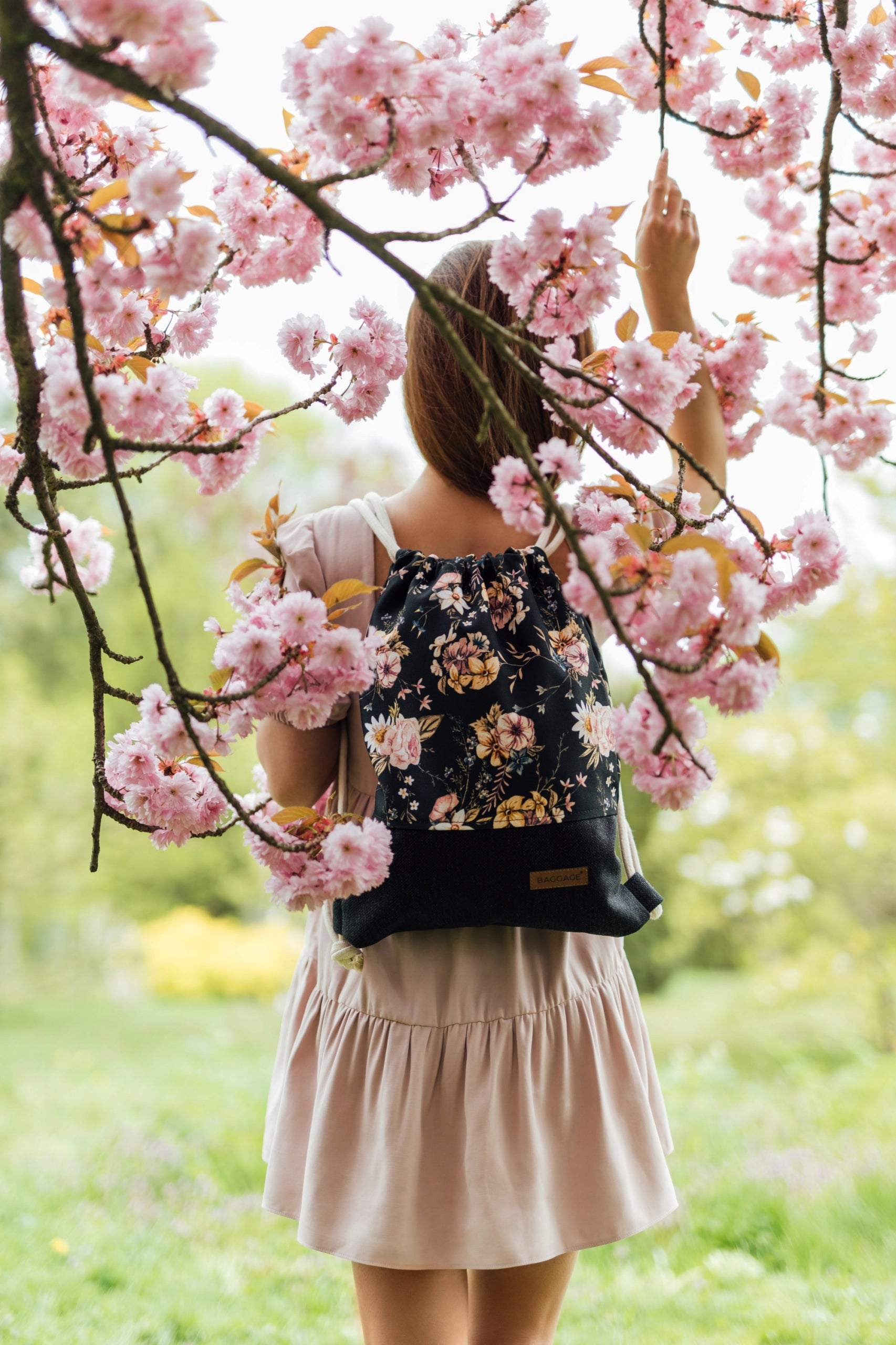 WOMEN'S BACKPACK BAG FLOWER BAGGAGE Polish Brand no brand