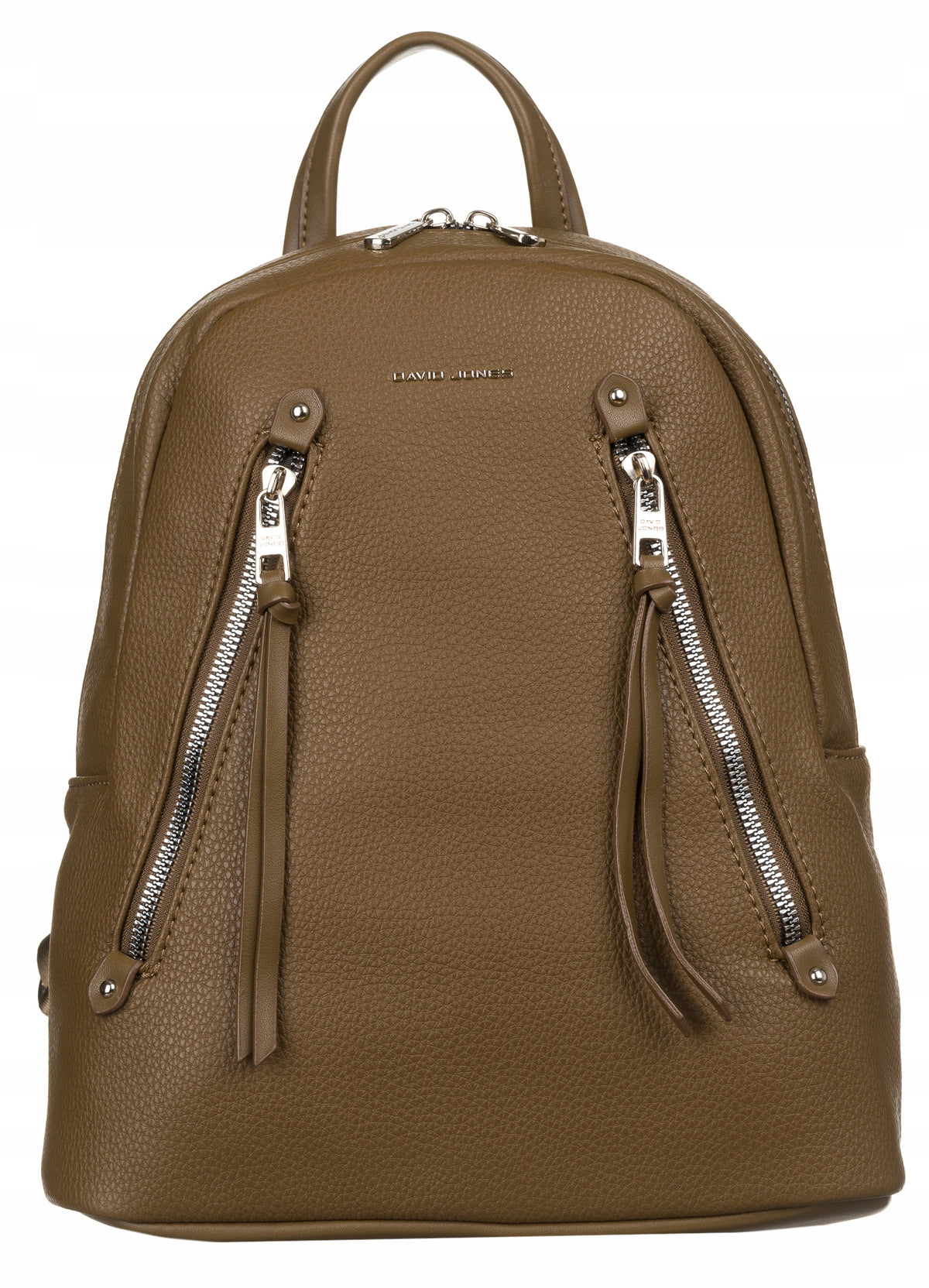 WOMEN'S BACKPACK DAVID JONES ROOMY WITH POCKETS 6874 OLIVE