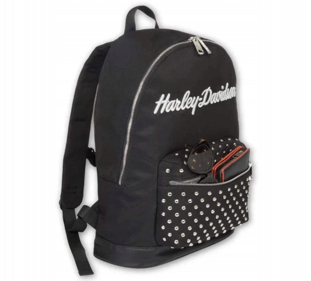 WOMEN'S BACKPACK HARLEY DAVIDSON WITH STUDS BLACK Manufacturer's catalog number 90830