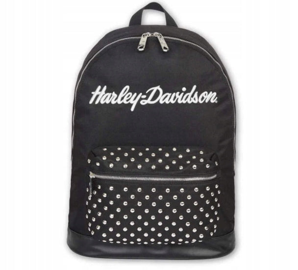 WOMEN'S BACKPACK HARLEY DAVIDSON WITH STUDS BLACK