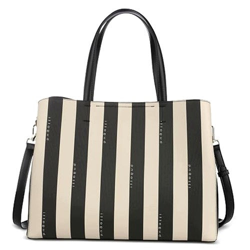 WOMEN'S BAG CLEO STRIPED PATTERN ARTIFICIAL LEATHER LARGE ROOMY FOR HOME