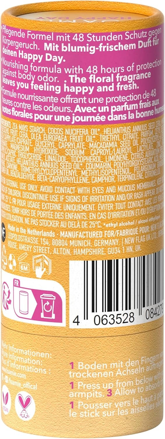 WOMEN'S DEODORANT WITHOUT ALUMINUM 48H MAGNESIUM VEGAN FLORAL FRAGRANCE Kind stick