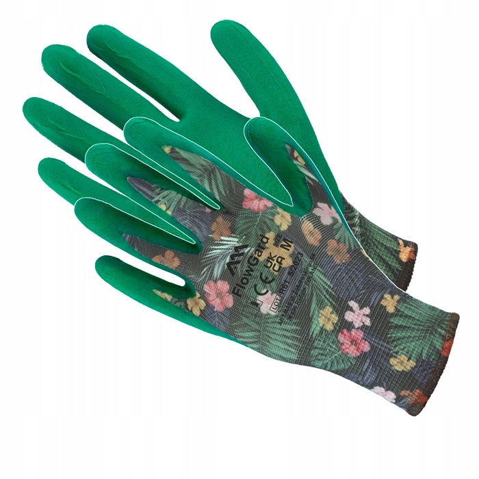WOMEN'S GARDEN GLOVES latex coated with drawstring FLOWGARD r. S