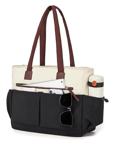 WOMEN'S LAPTOP TOTE BAG 15 6 INCHES 10 POCKETS FOR WORKING FROM HOME Brand no brand
