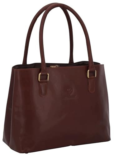 WOMEN'S LEATHER BAG HOBO SHOULDER DARK BROWN BUSINESS SHOPPING Manufacturer code SWC5908151952016