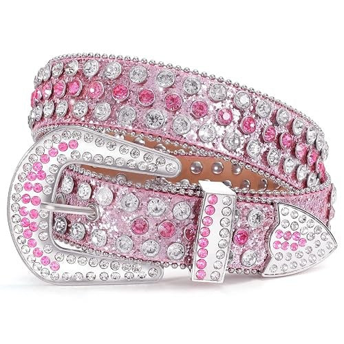 WOMEN'S LEATHER BELT WITH STRASU STONES WESTERN COWGIRL FOR WOMAN Brand no brand