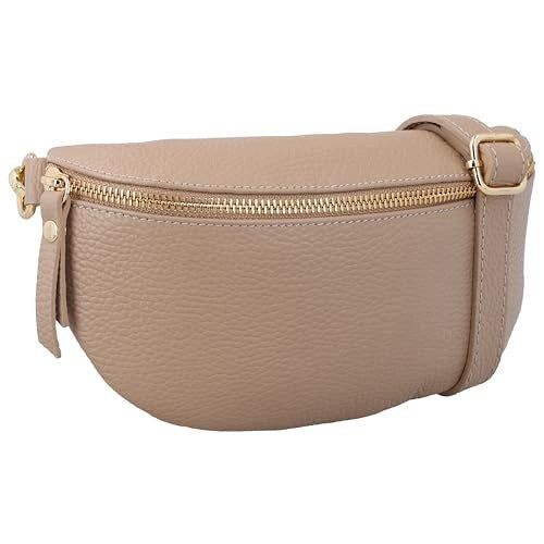 WOMEN'S LEATHER CROSSBODY BAG FOR BELT BRINJA BEIGE FOR WOMEN Brand no brand