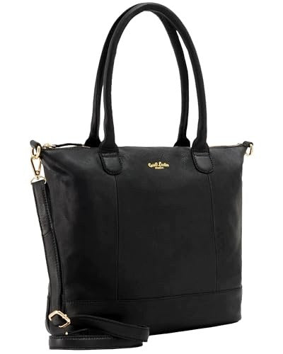 WOMEN'S LEATHER SHOPPING BAG LAPTOP 15 INCH POCKET ZIPPER FOR HOME Brand no brand
