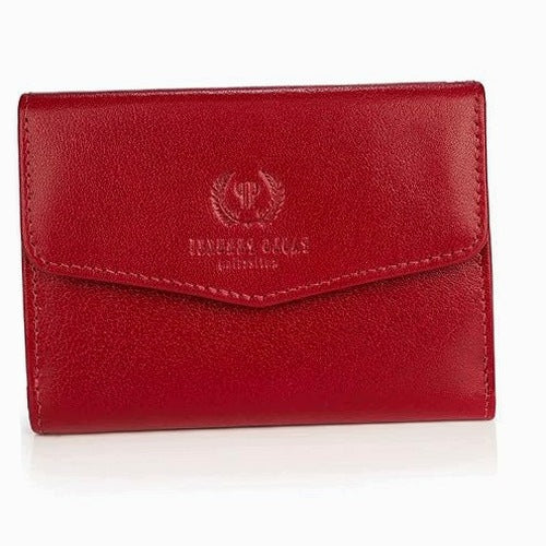 WOMEN'S LEATHER WALLET CLASSIC RED FOR WOMEN'S GIFT