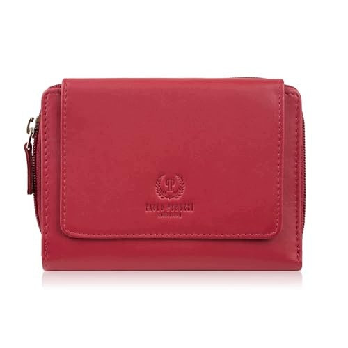 WOMEN'S LEATHER WALLET RED LARGE LEVEL RFID FOR WOMEN Brand no brand