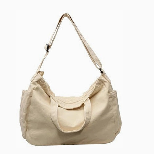 WOMEN'S LINEN SHOULDER BAG FOR UNISEX WORK SCHOOL SHOPPING FOR HOME