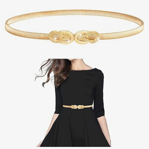WOMEN'S METAL STRAP GOLD ADJUSTABLE NARROW STRETCH ELEGANT FOR HOME