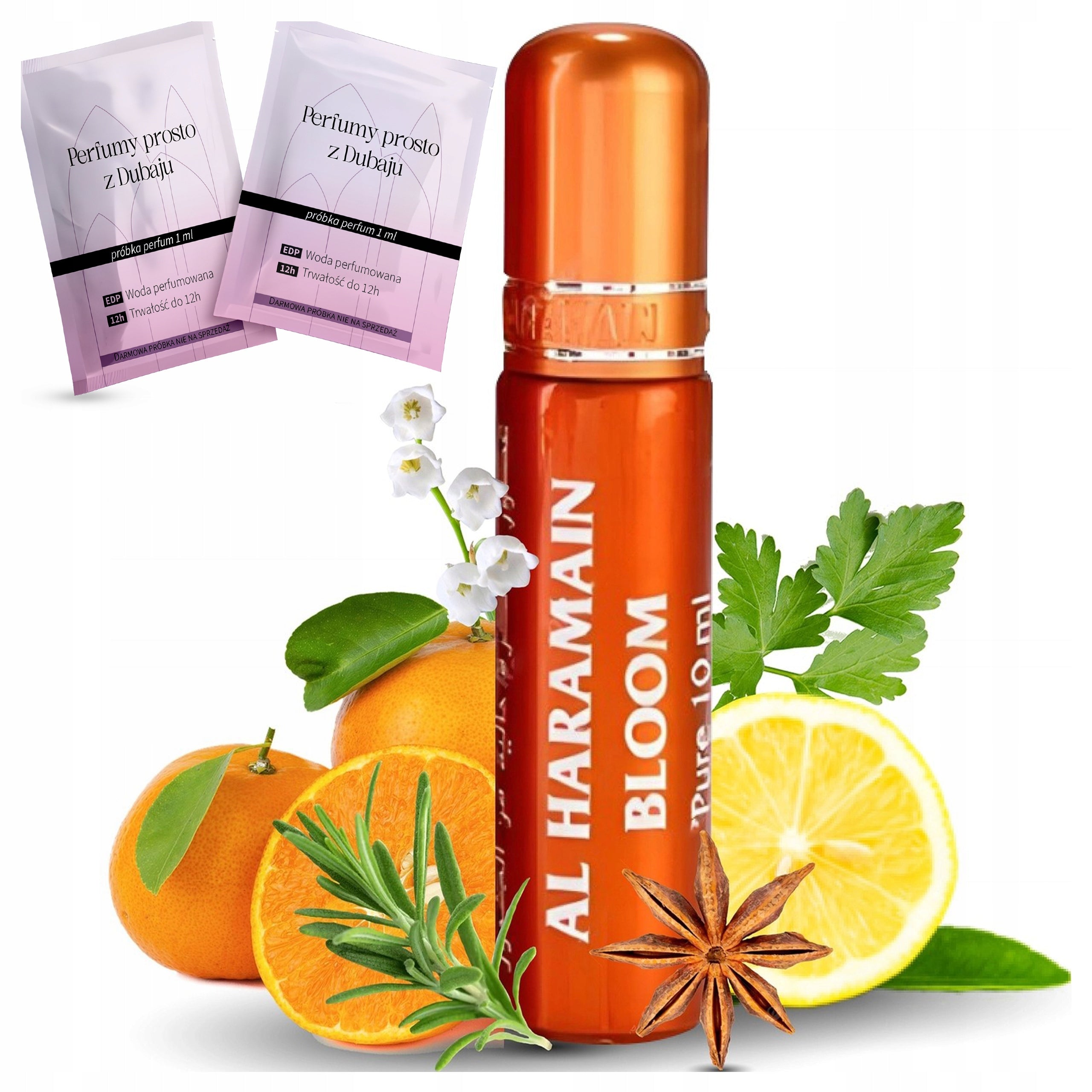WOMEN'S PERFUME UNISEX AL HARAMAIN BLOOM INTRIGUING MAGIC + SAMPLES