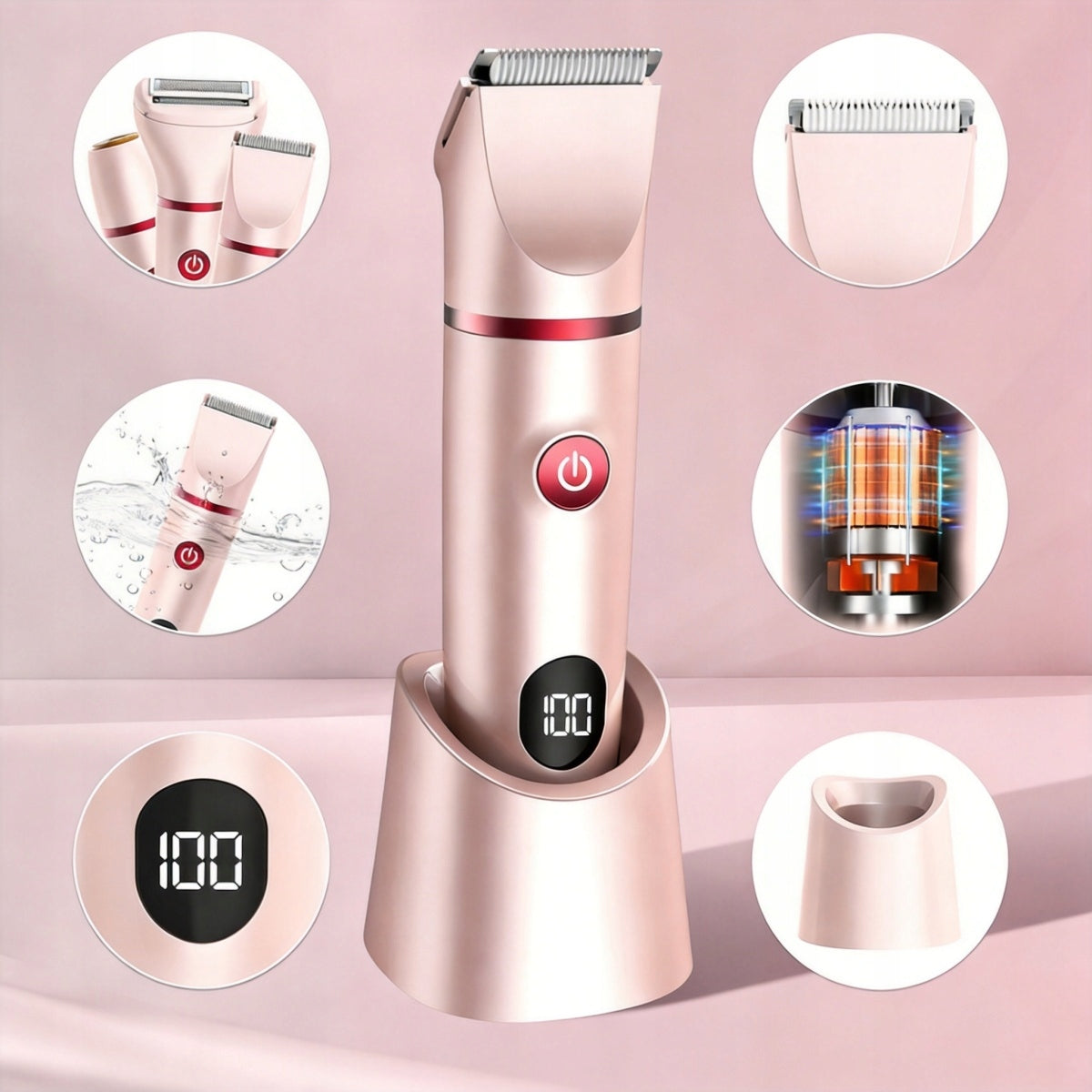 WOMEN'S SHAVER, 3 IN 1, INTIMATE SHAVER, ELECTRIC SHAVER FOR FACE, LEGS Brand no brand