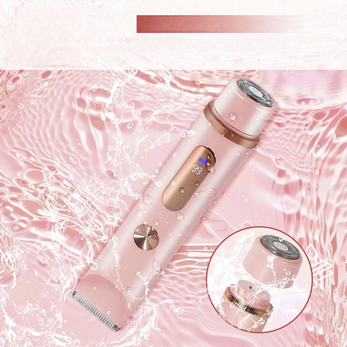 WOMEN'S SHAVER EPILATOR TRIMMER MACHINE FOR INTIMATE EYEBROWS BIKINI 2in1 Type foil